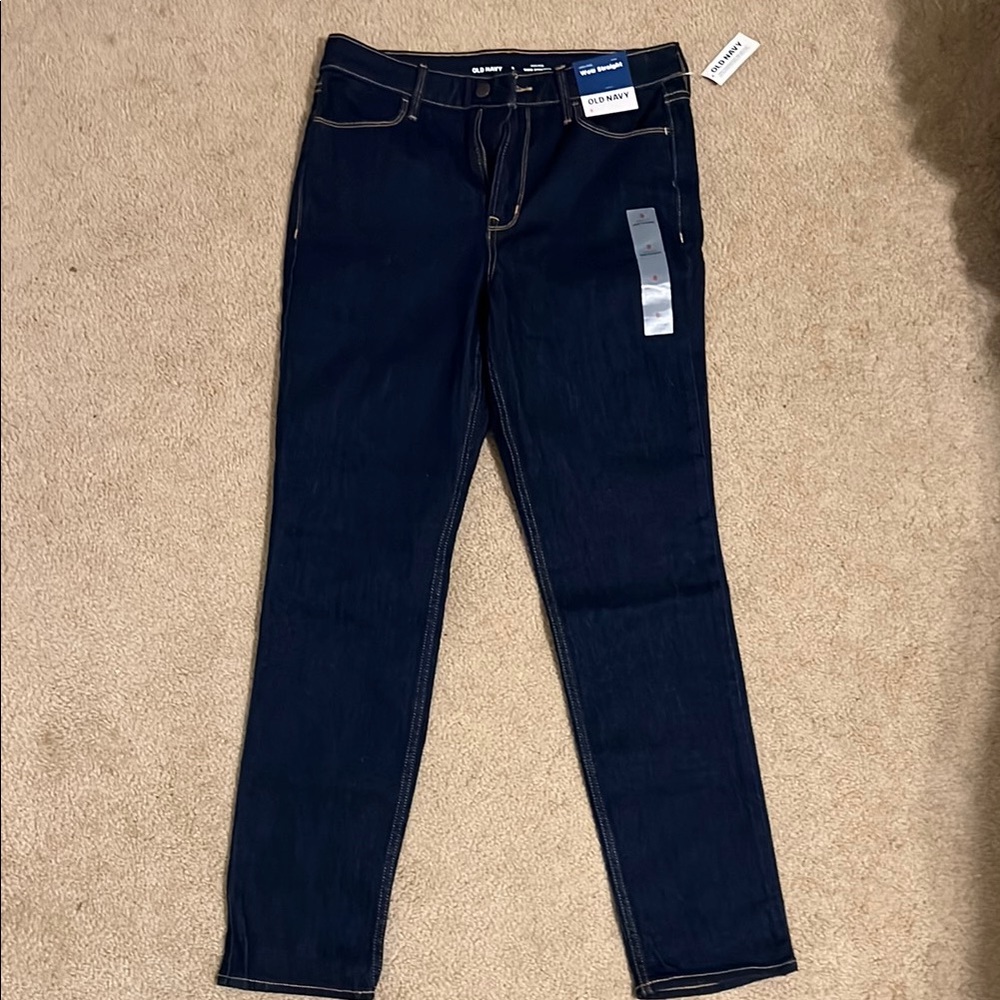 Old Navy Dark Wash Straight Jeans